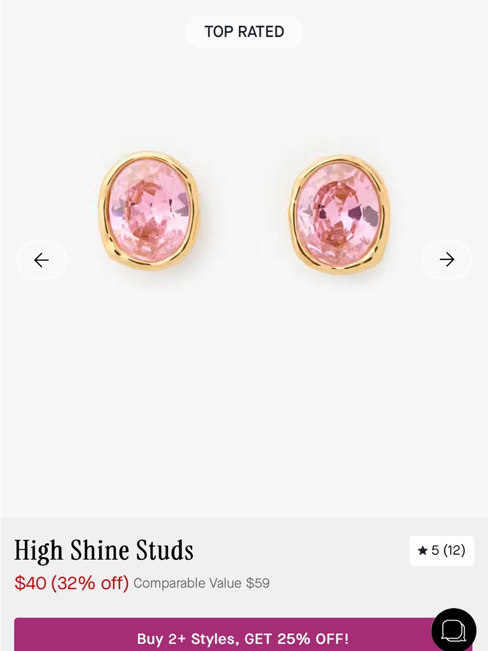 kate spade gold-tone stud earrings with pink stones